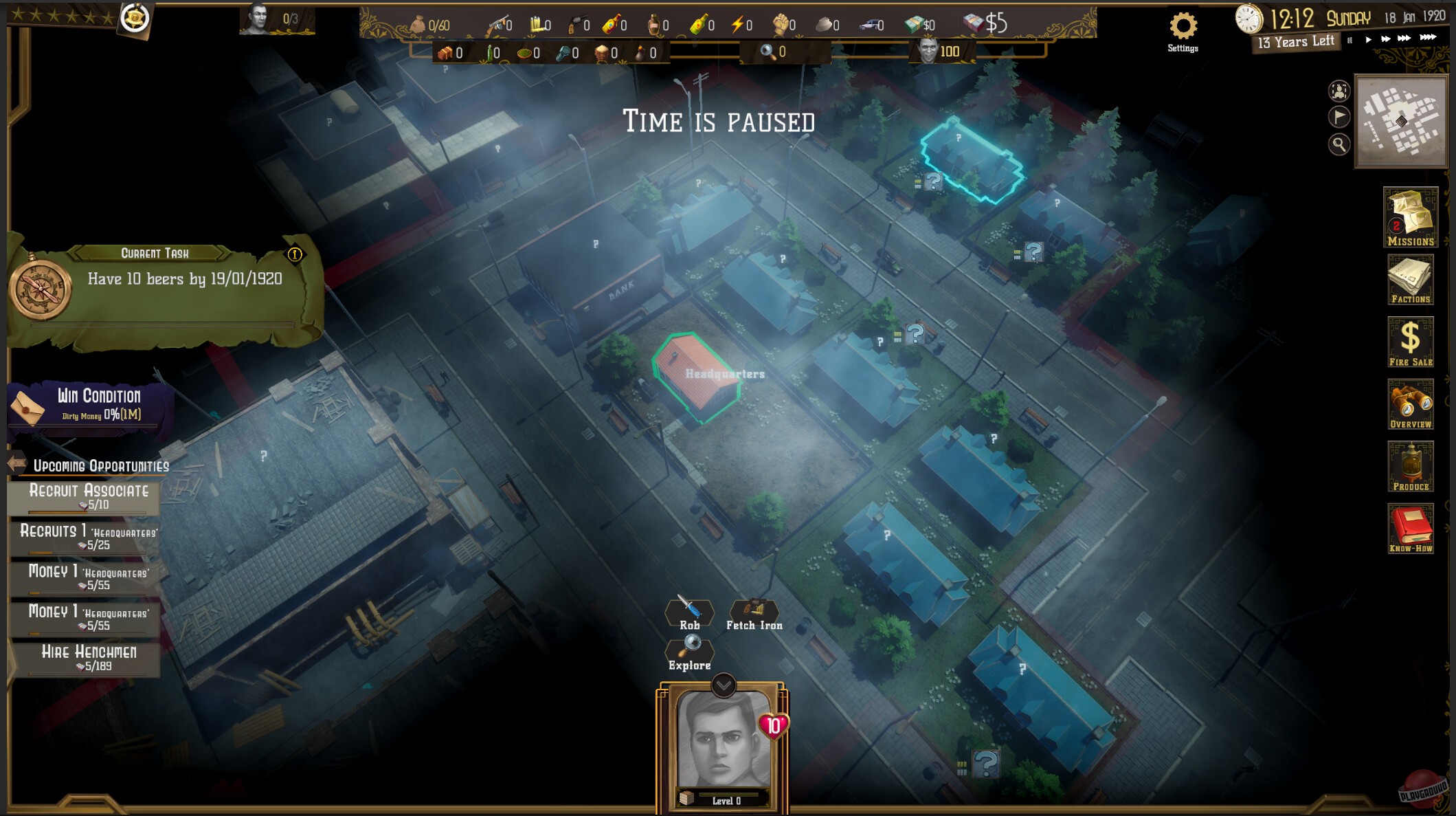 Скриншот из игры Dough: A Crime Strategy RPG - 2