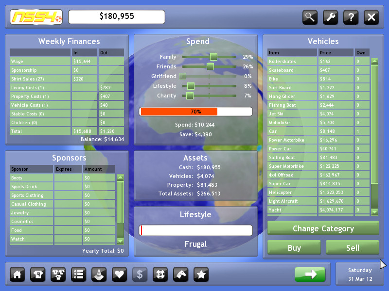 Скриншот из игры New Star Soccer 2010 - 25