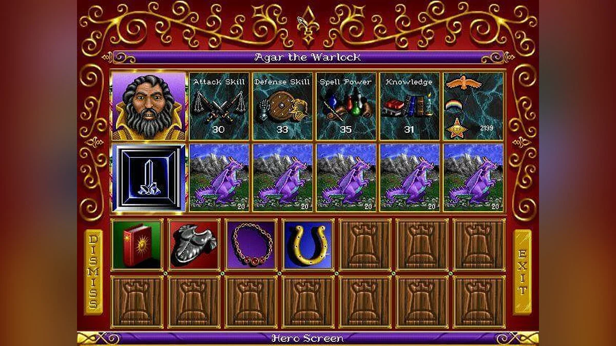 Скриншот из игры Heroes of Might and Magic - 2