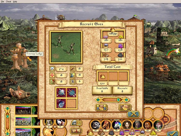 Скриншот из игры Heroes of Might and Magic 4 - 47
