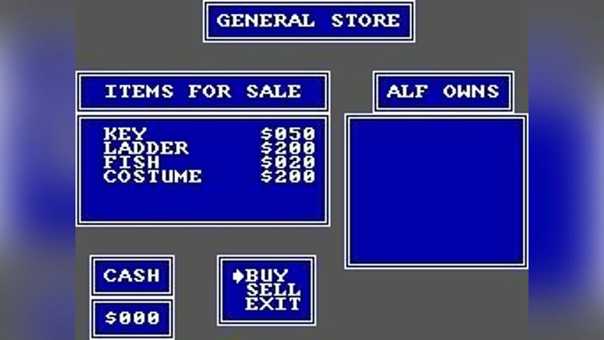 Скриншот из игры ALF - 7