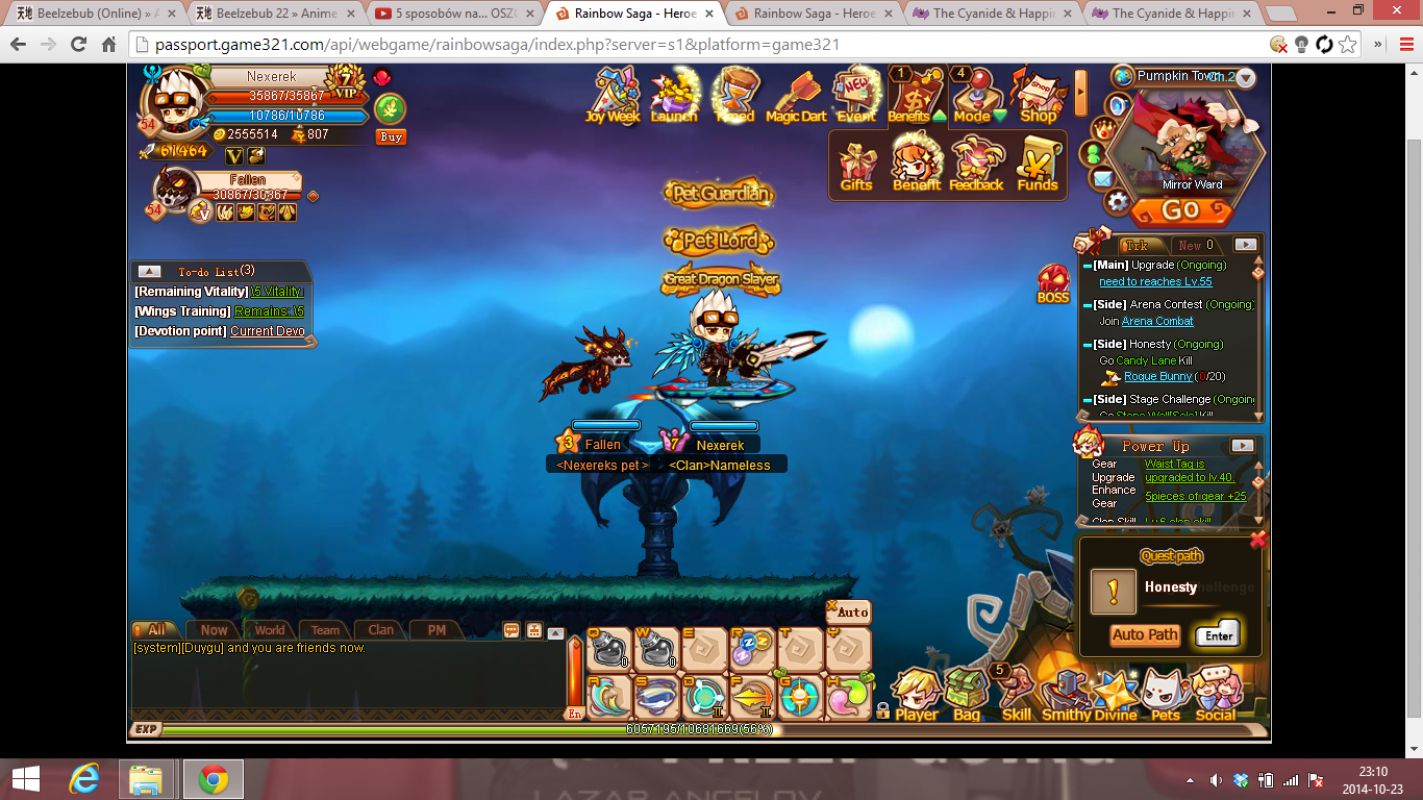 Скриншот из игры Rainbow Saga - 1