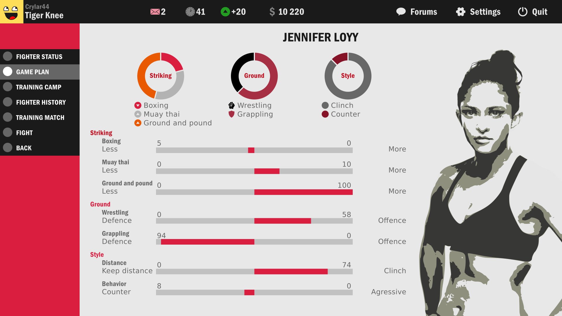 Скриншот из игры Ultimate Fight Manager 2016 - 3