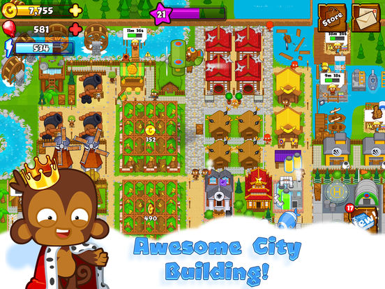 Скриншот из игры Bloons Monkey City - 53