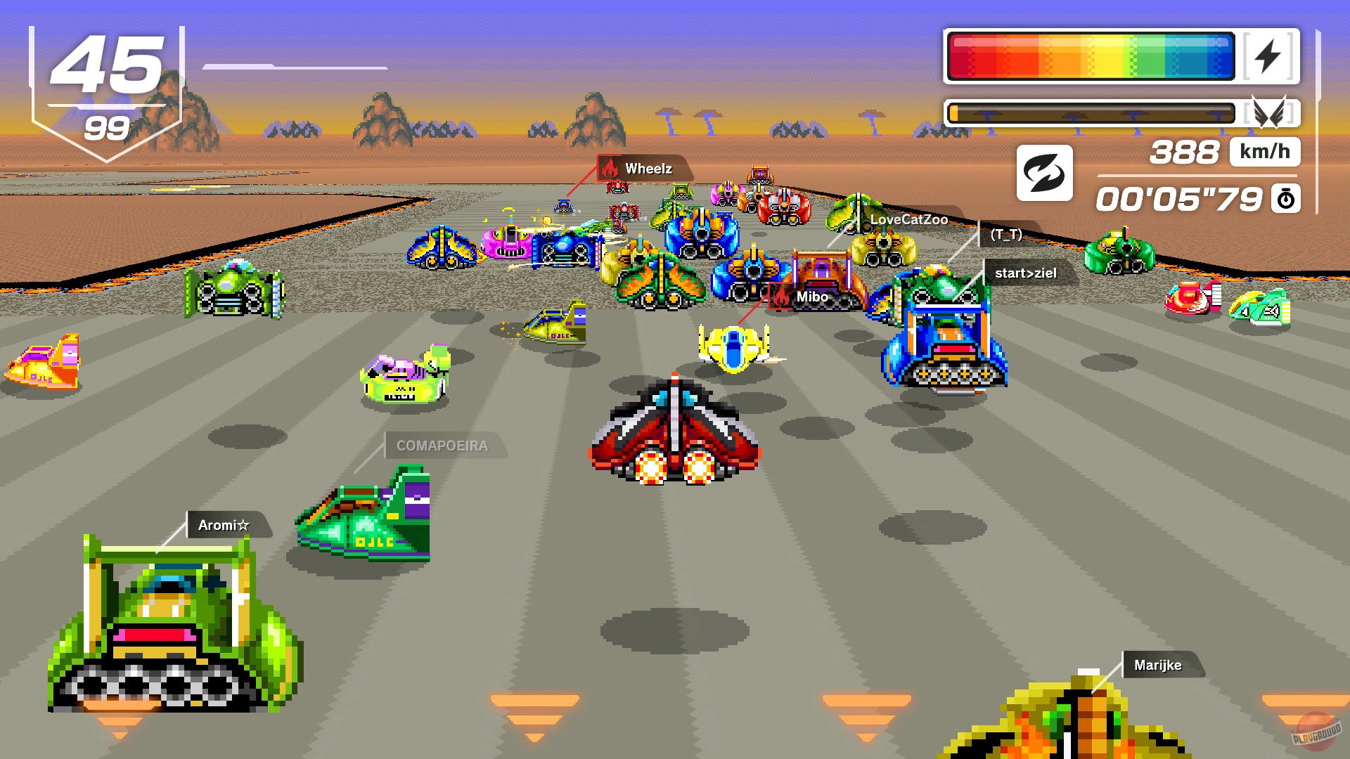 Скриншот из игры F-Zero 99 - 3