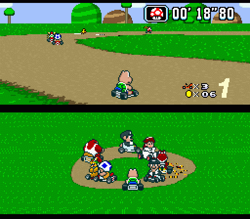 Скриншот из игры Super Mario Kart - 18