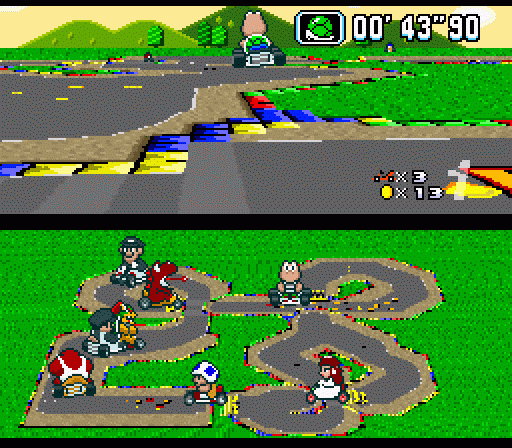 Скриншот из игры Super Mario Kart - 12