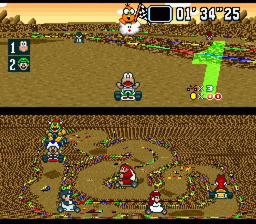 Скриншот из игры Super Mario Kart - 7