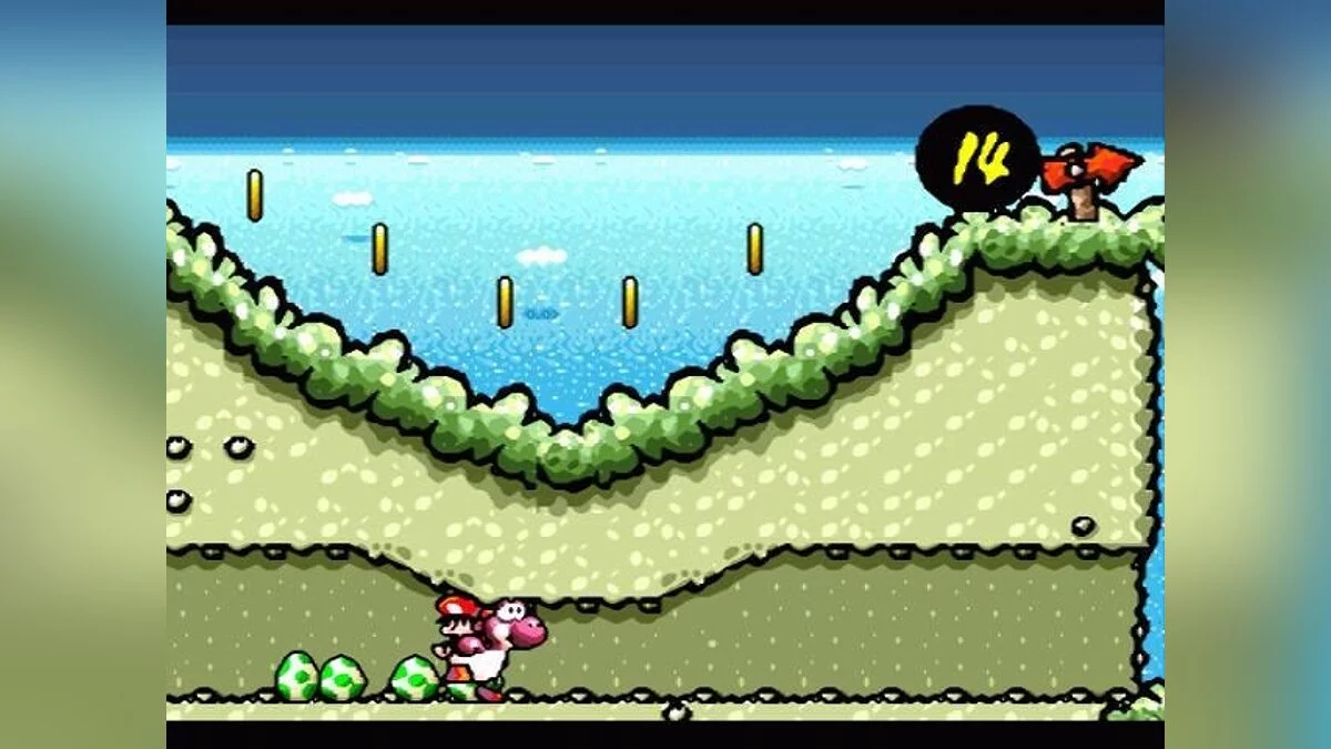 Скриншот из игры Super Mario World 2: Yoshi's Island - 1