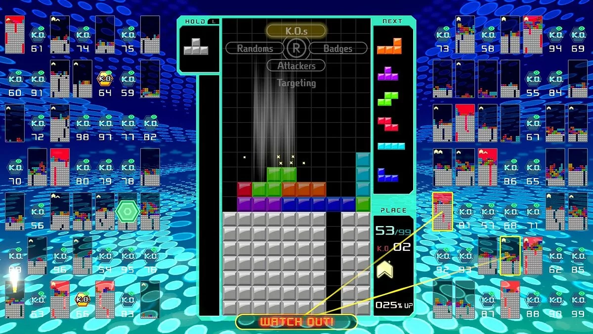 Скриншот из игры Tetris 99 - 18