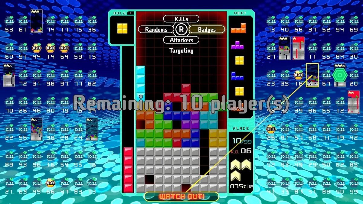 Скриншот из игры Tetris 99 - 13