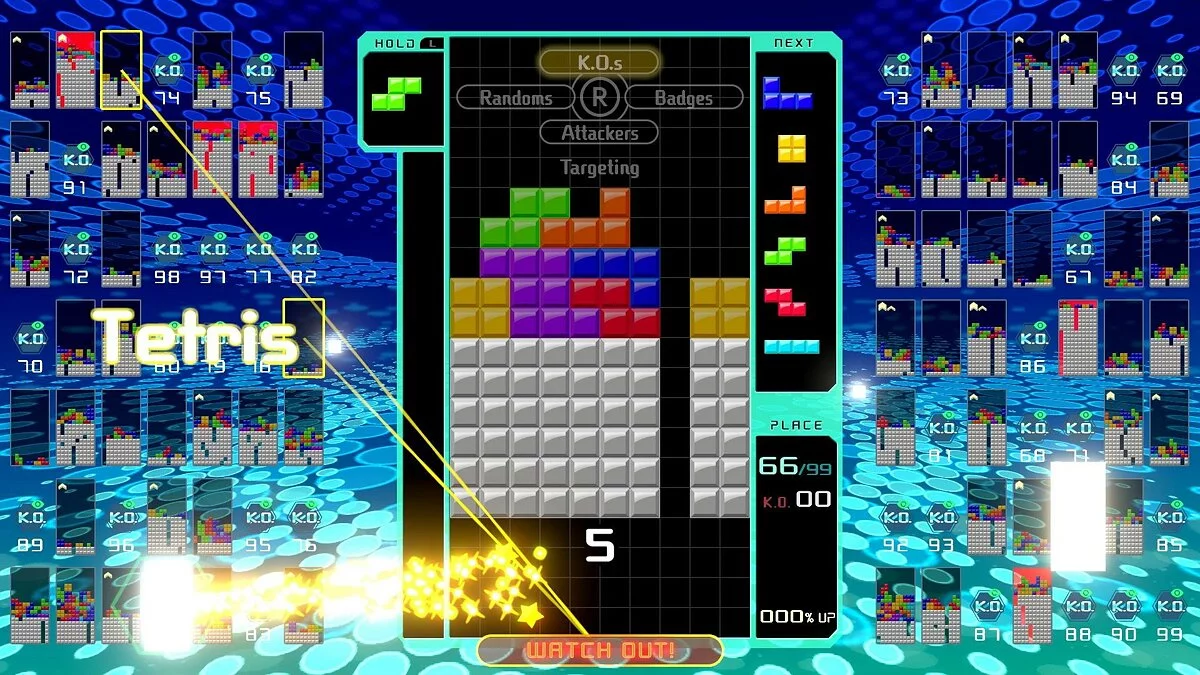 Скриншот из игры Tetris 99 - 21
