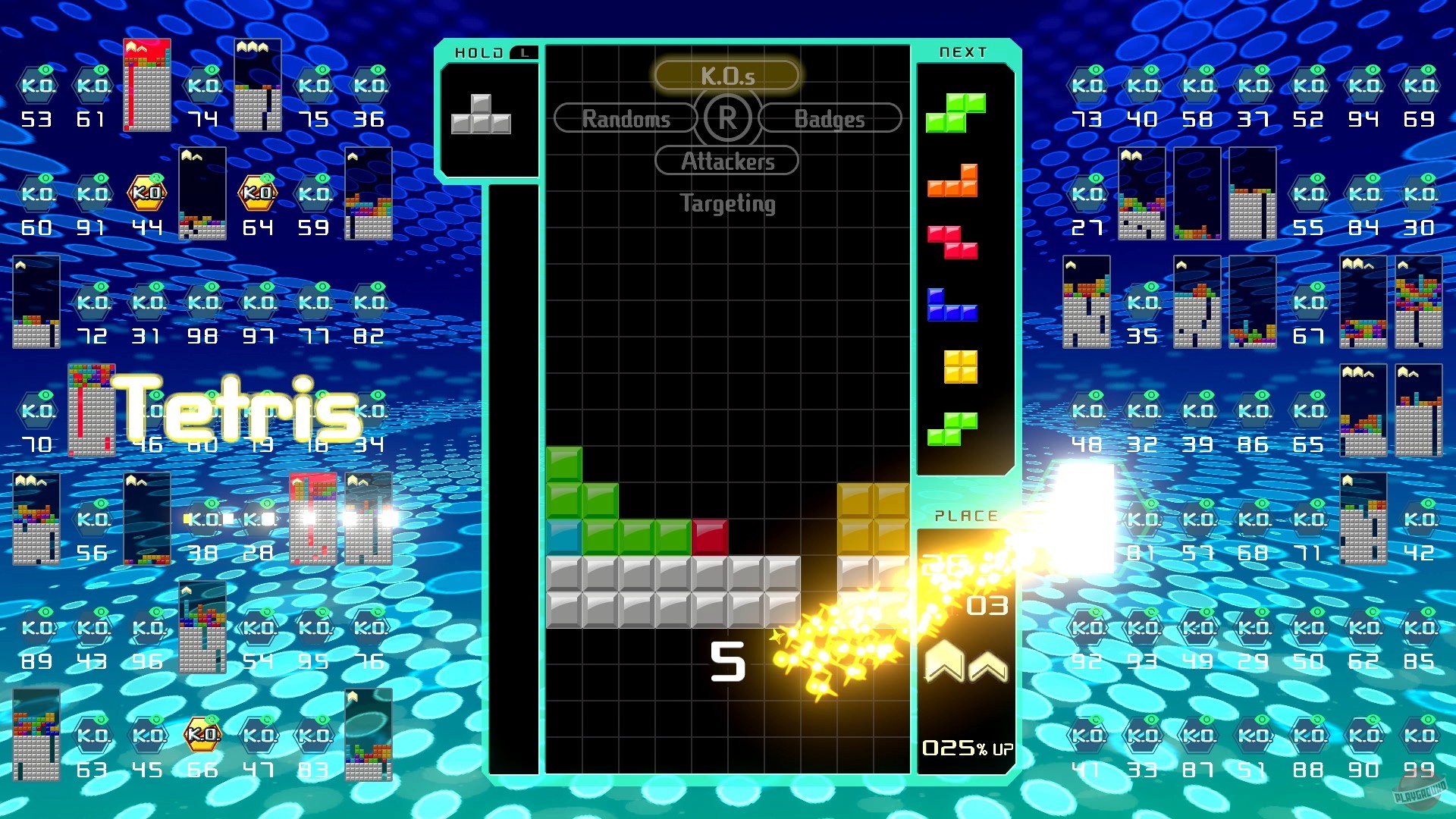 Скриншот из игры Tetris 99 - 17