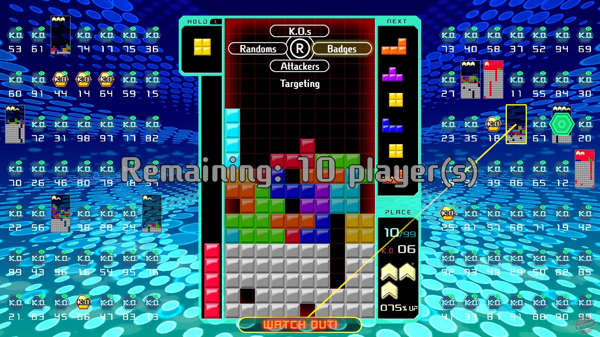Скриншот из игры Tetris 99 - 30