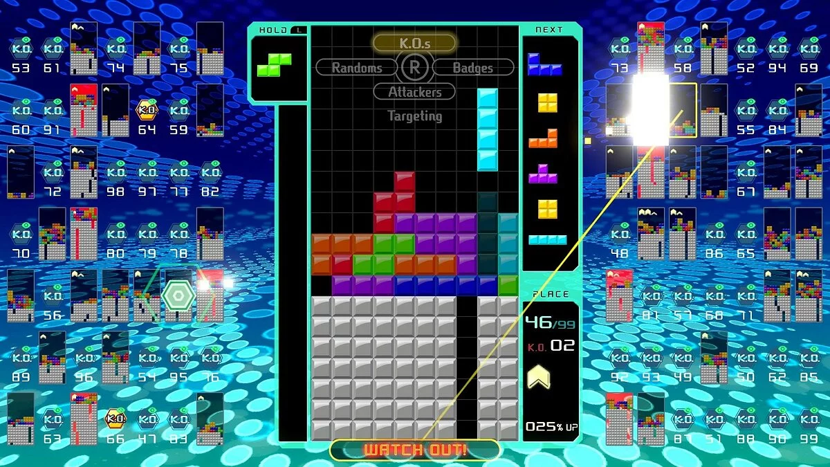 Скриншот из игры Tetris 99 - 19