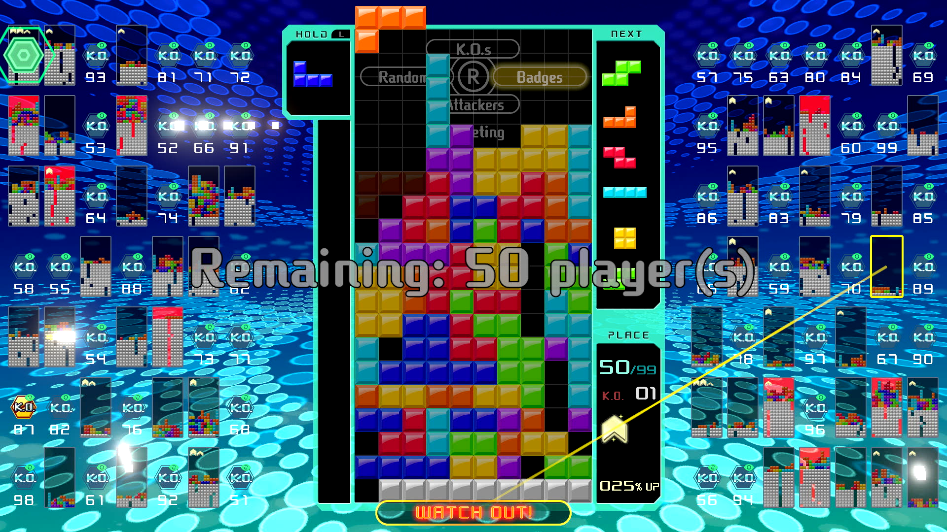 Скриншот из игры Tetris 99 - 5