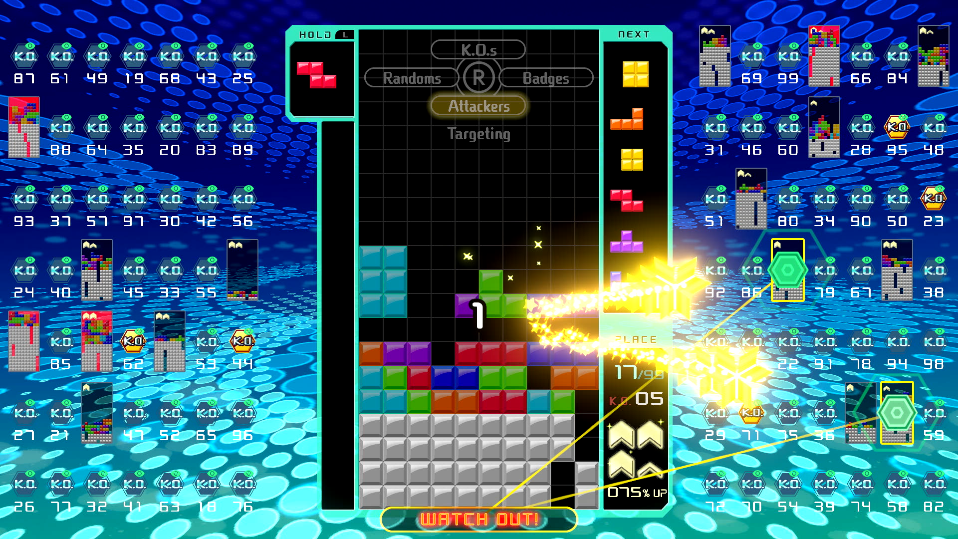 Скриншот из игры Tetris 99 - 6