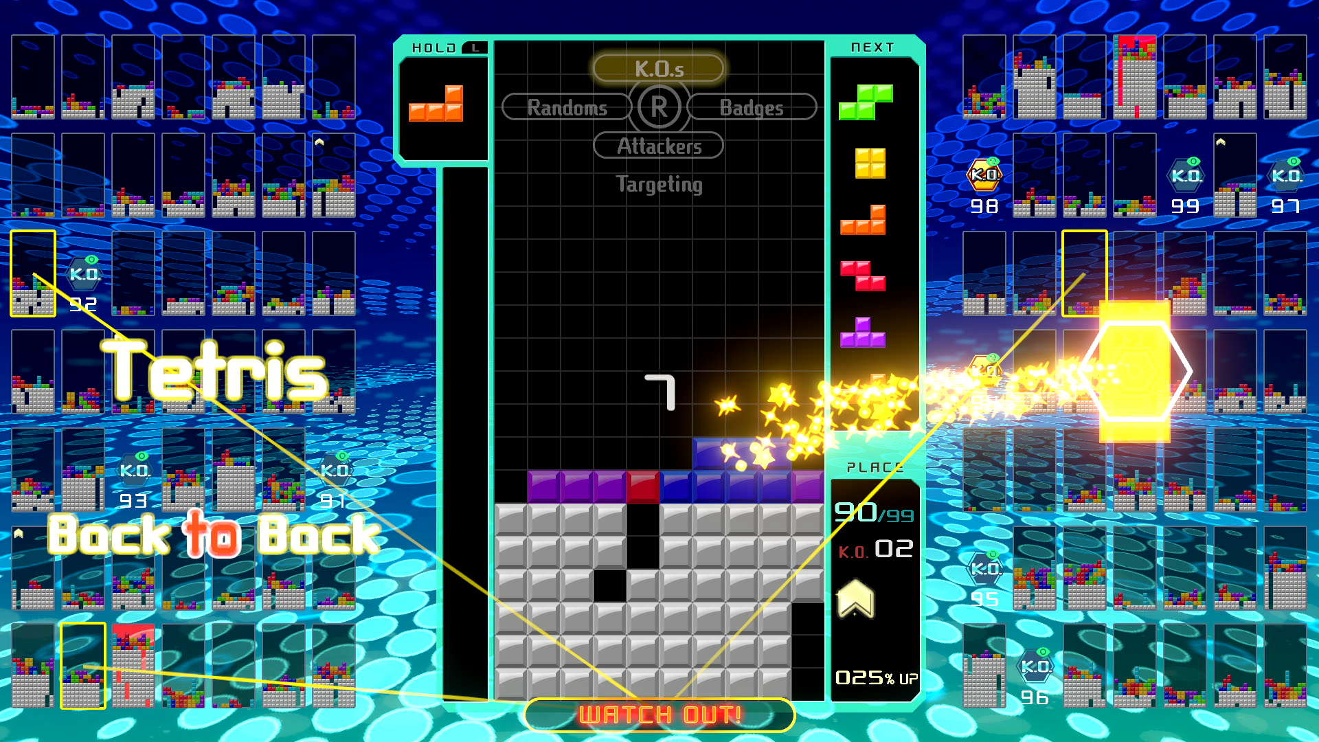 Скриншот из игры Tetris 99 - 8