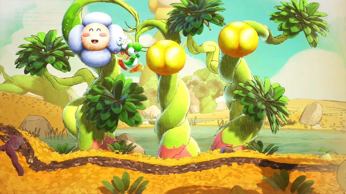 Скриншот из игры Yoshi and the Mysterious Book - 3