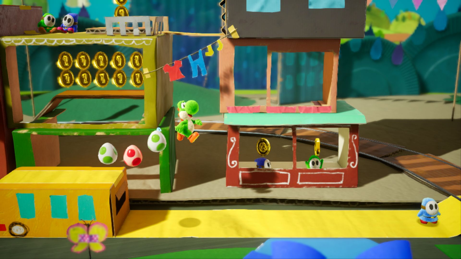 Скриншот из игры Yoshi's Crafted World - 3