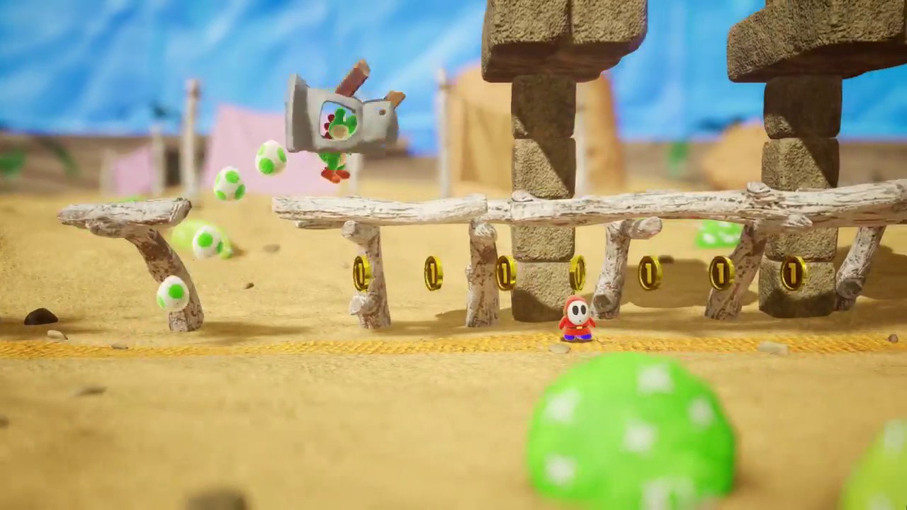 Скриншот из игры Yoshi's Crafted World - 2