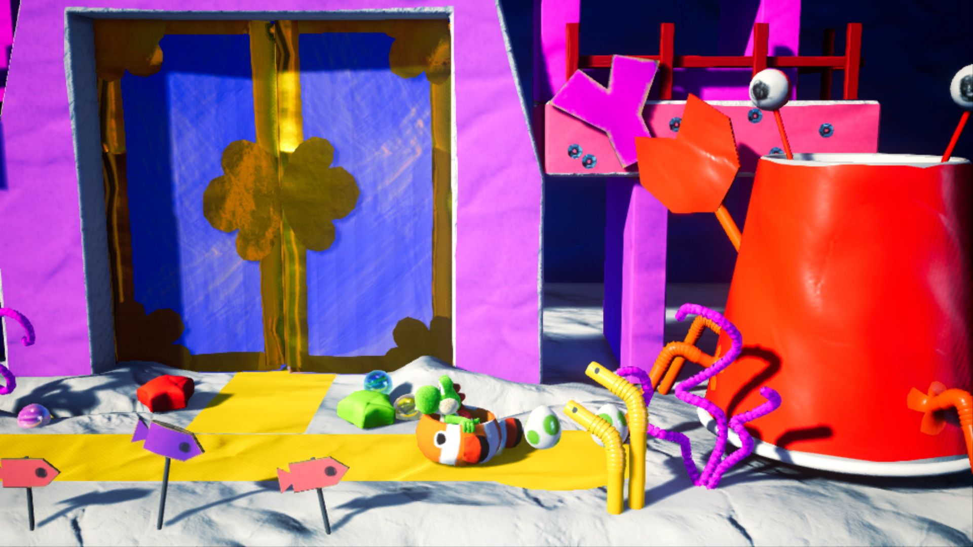 Скриншот из игры Yoshi's Crafted World - 7