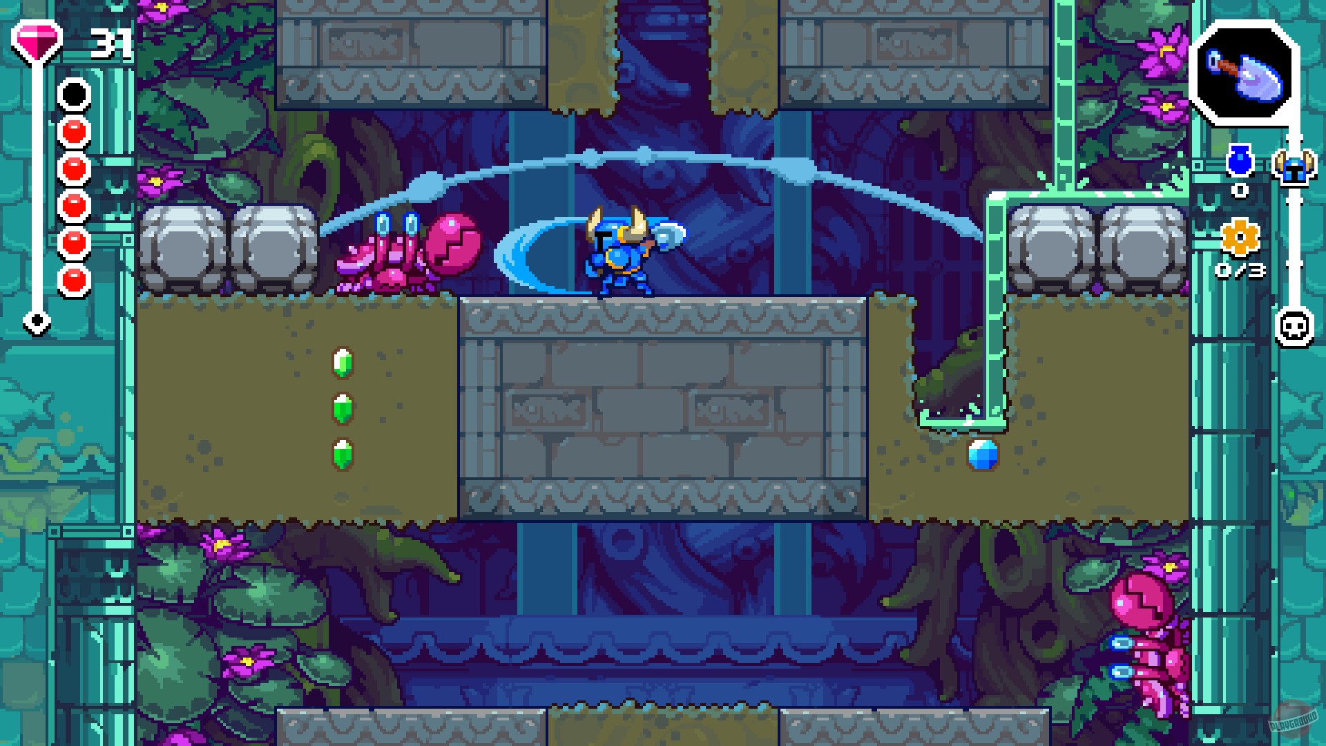 Скриншот из игры Shovel Knight Dig - 9