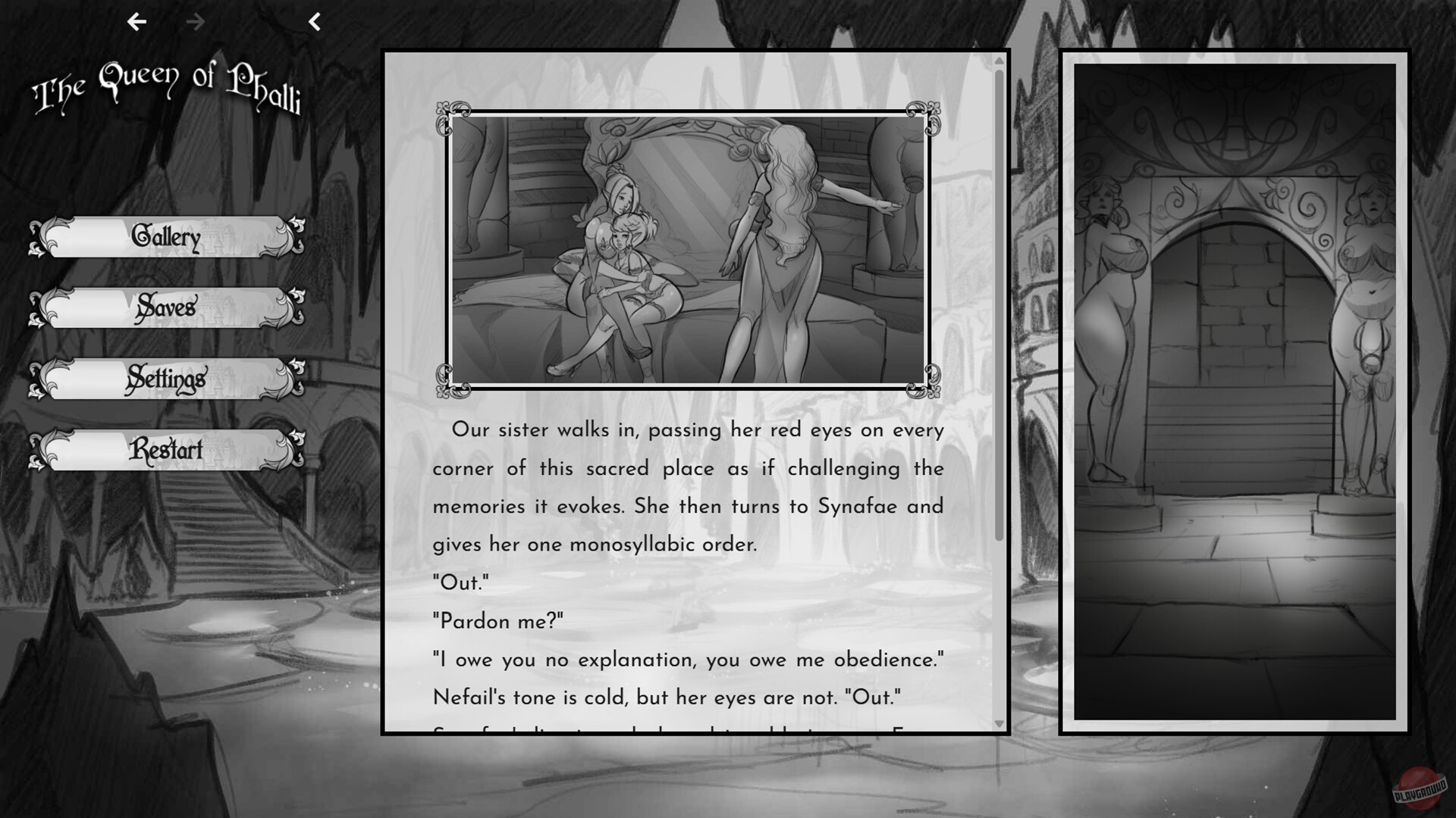 Скриншот из игры The Queen of Phalli - 3