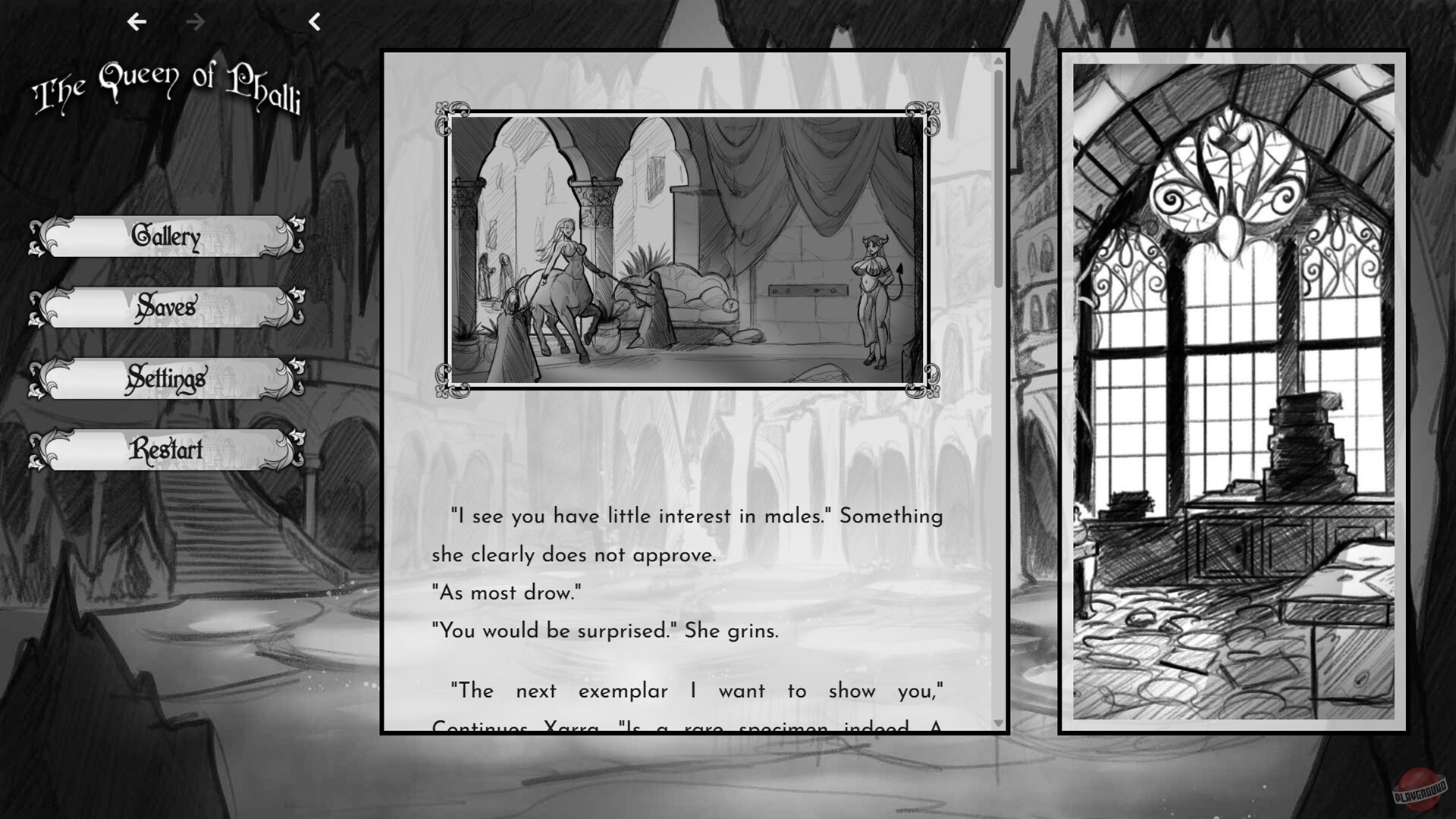 Скриншот из игры The Queen of Phalli - 1