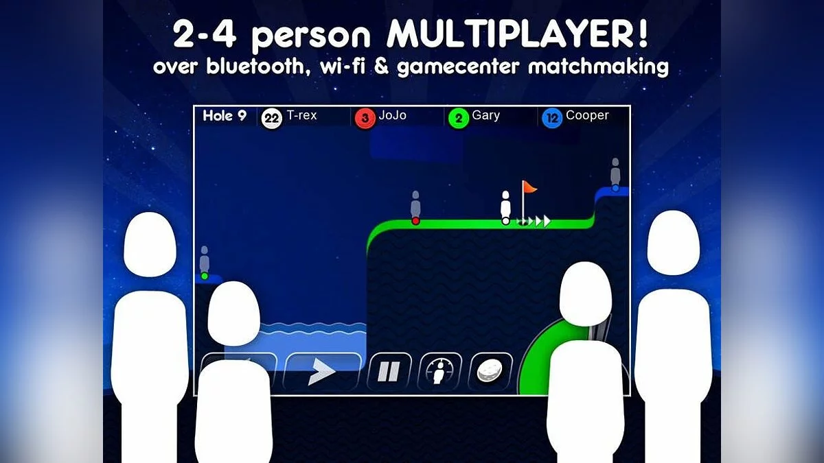 Скриншот из игры Super Stickman Golf - 1