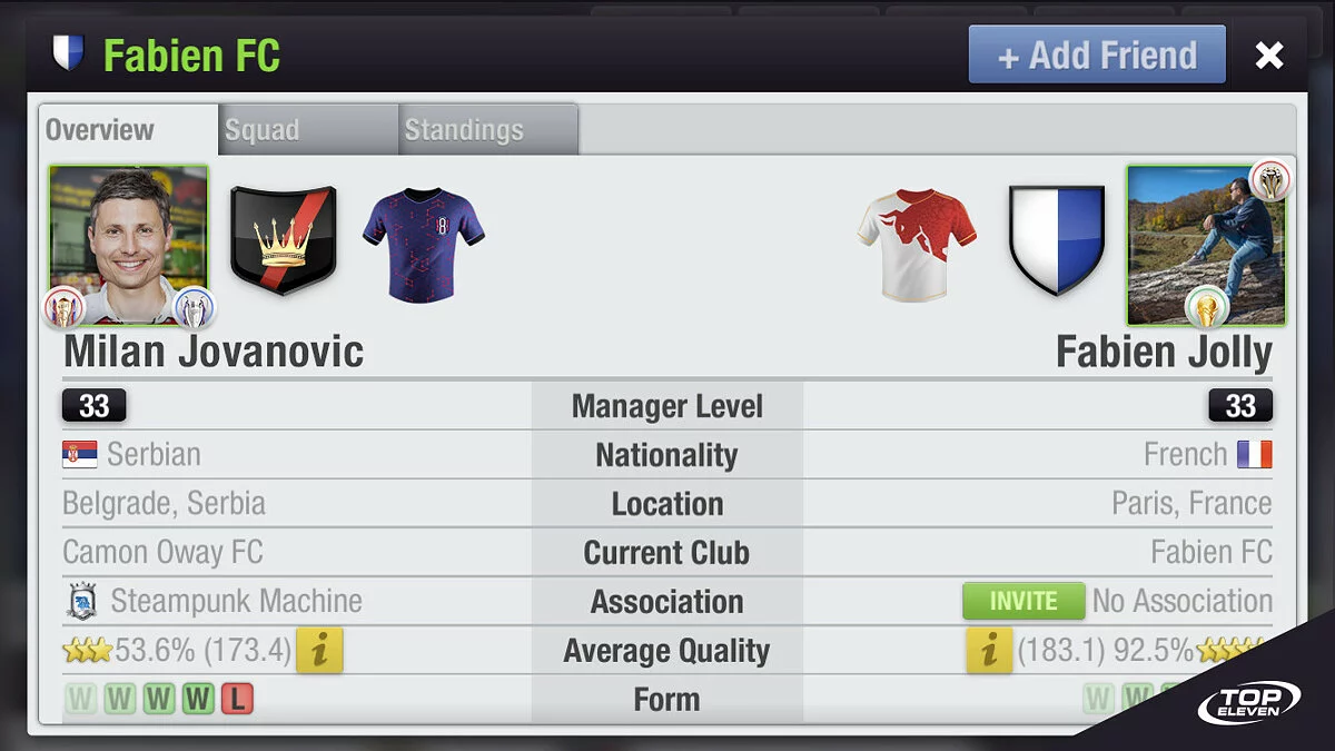 Скриншот из игры Top Eleven - 11