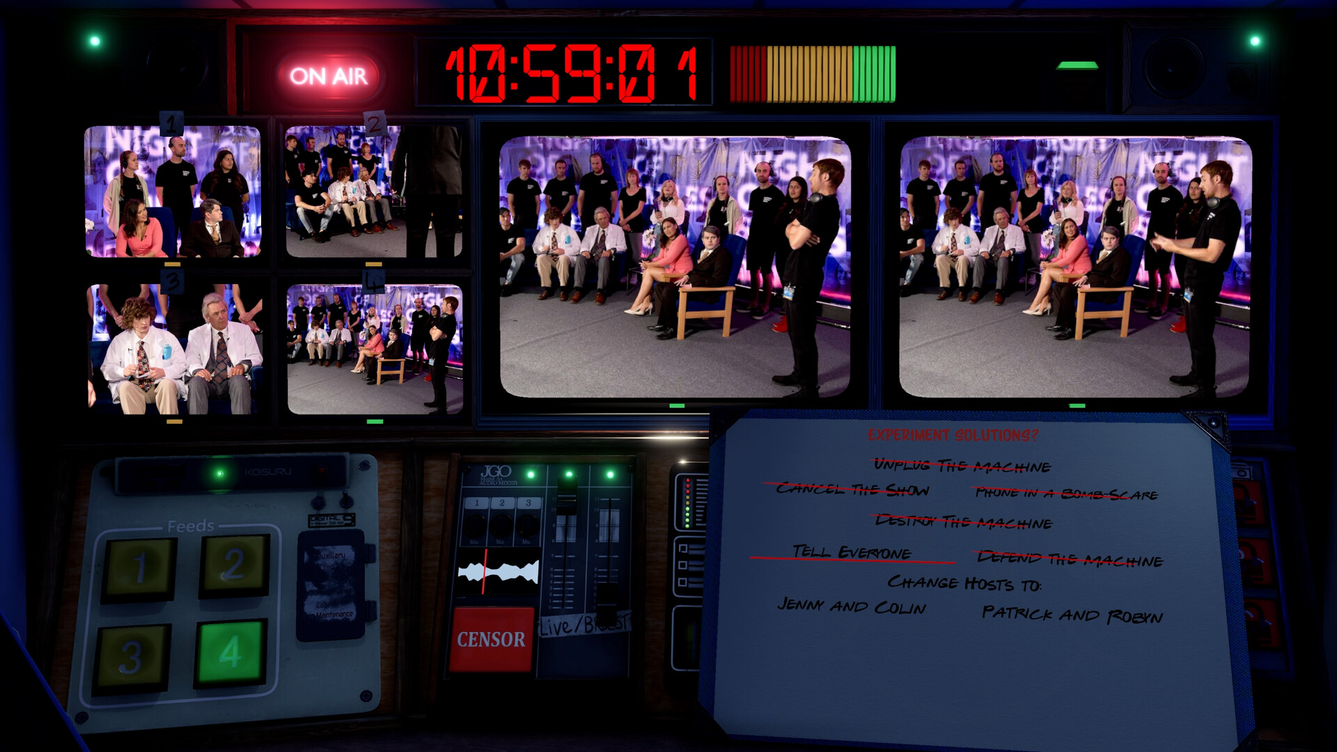 Скриншот из игры Not For Broadcast: The Timeloop - 5