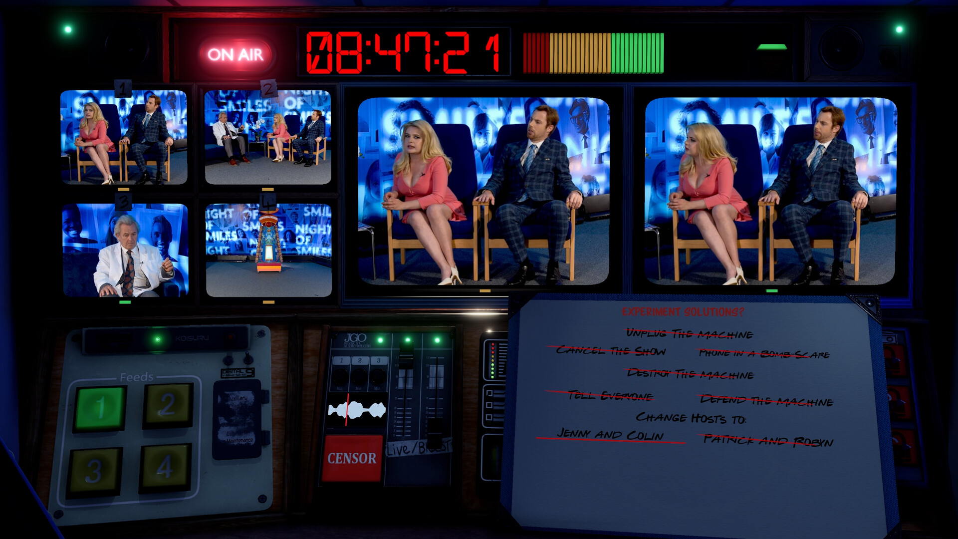 Скриншот из игры Not For Broadcast: The Timeloop - 2