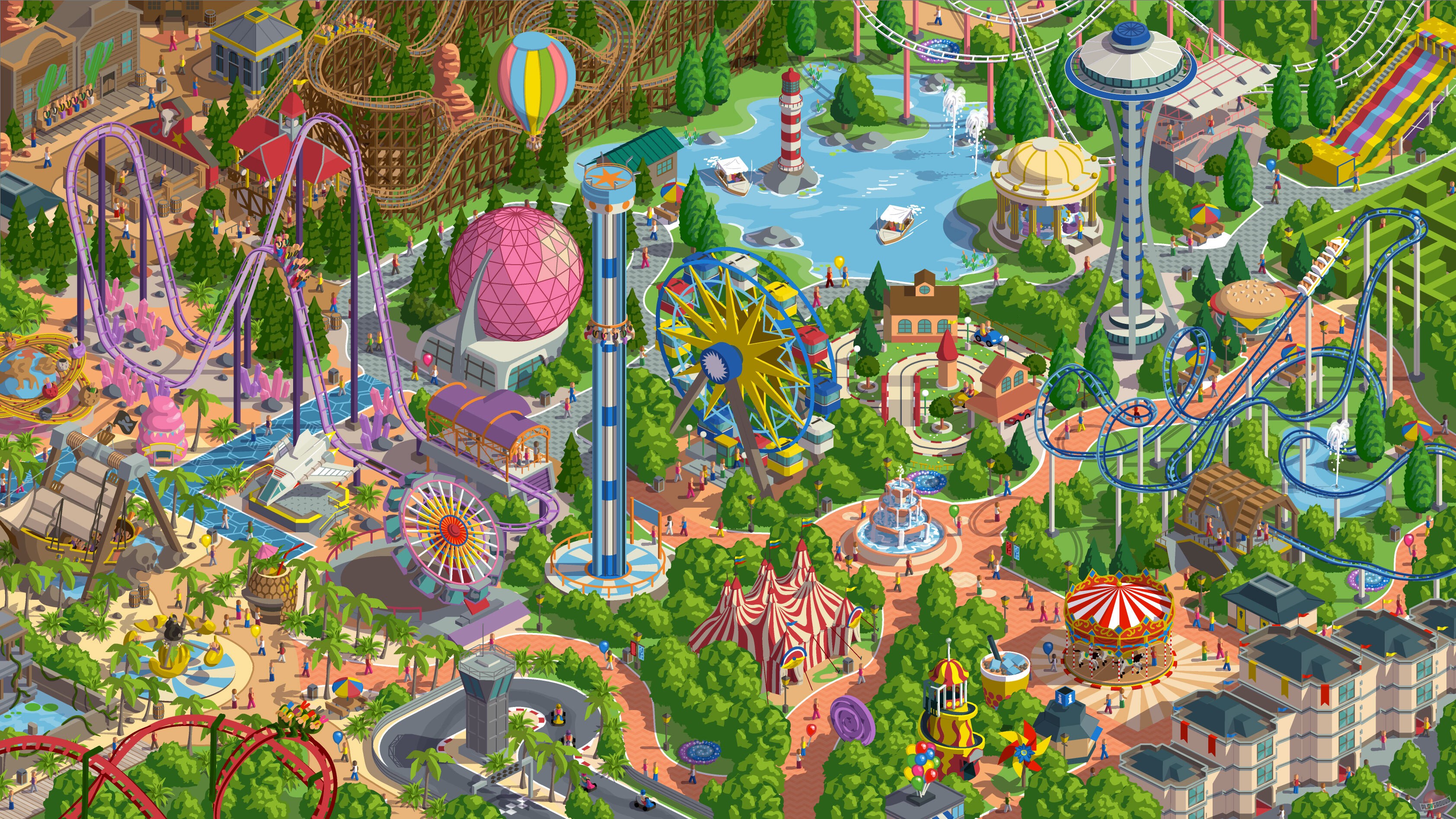 Скриншот из игры RollerCoaster Tycoon Adventures - 11