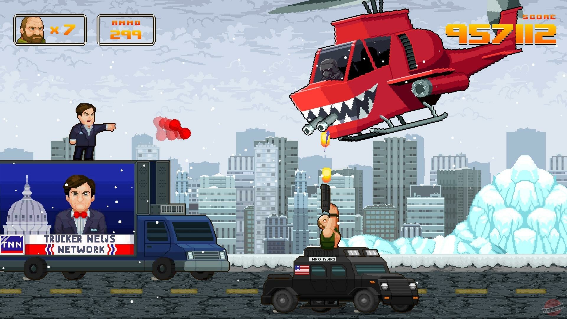 Скриншот из игры Alex Jones: NWO Wars - 1