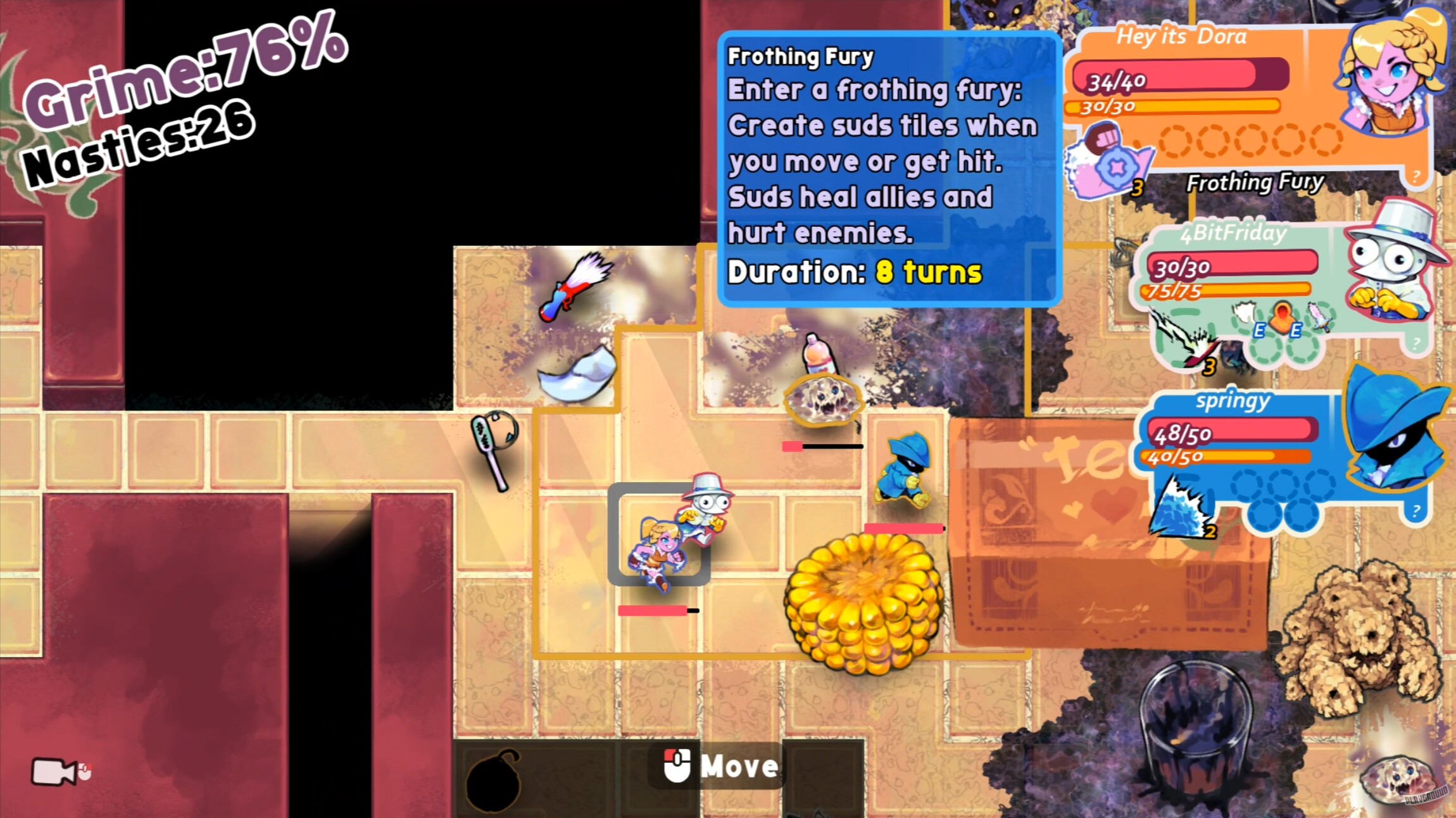 Скриншот из игры Scrubbin' Trubble - 4