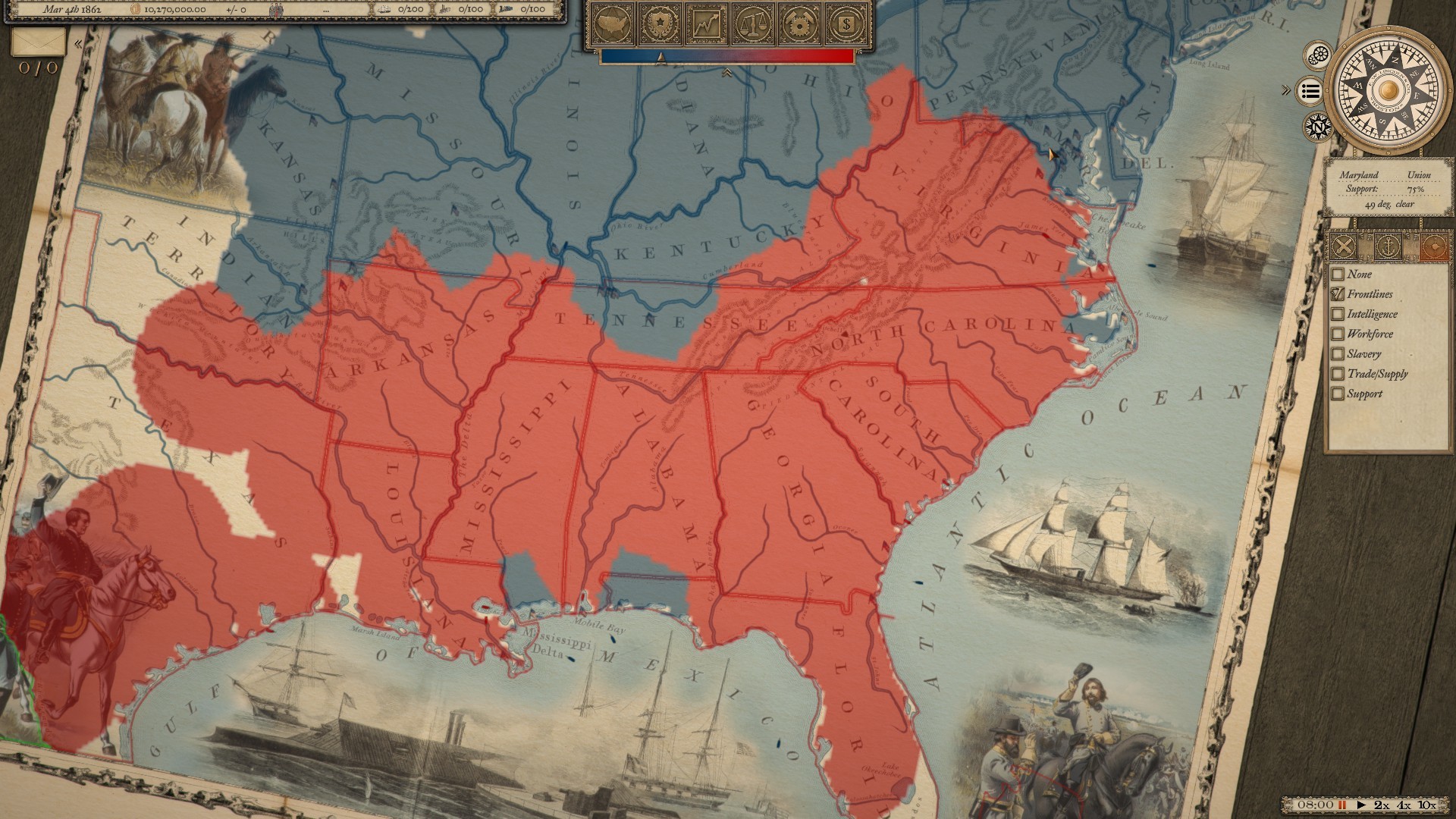 Скриншот из игры Grand Tactician: The Civil War (1861-1865) - 1