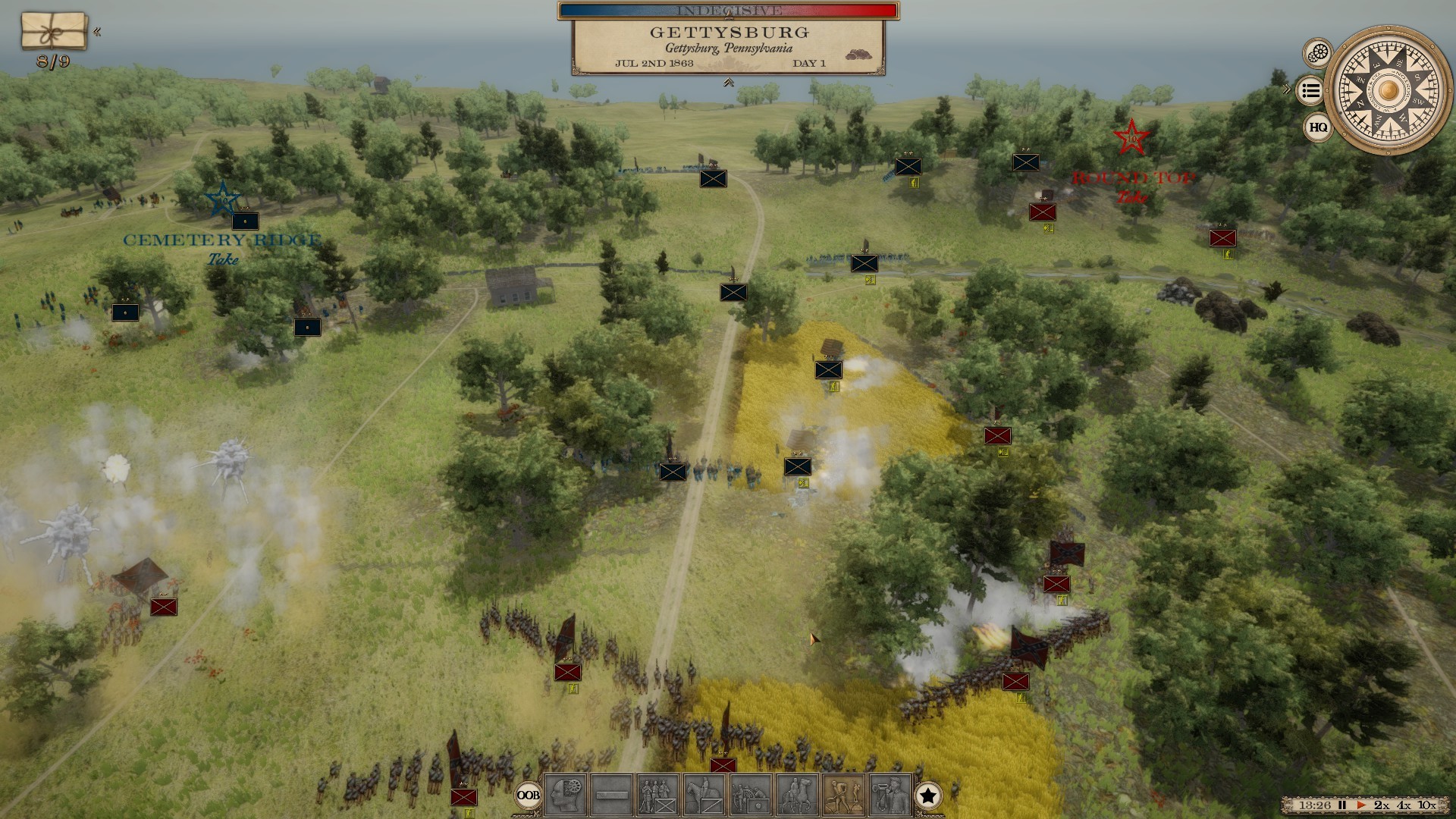 Скриншот из игры Grand Tactician: The Civil War (1861-1865) - 5