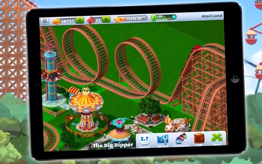 Скриншот из игры RollerCoaster Tycoon 4 Mobile - 1
