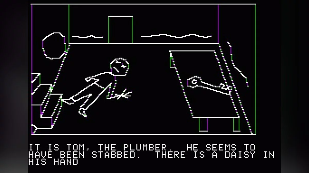 Скриншот из игры Mystery House - 1