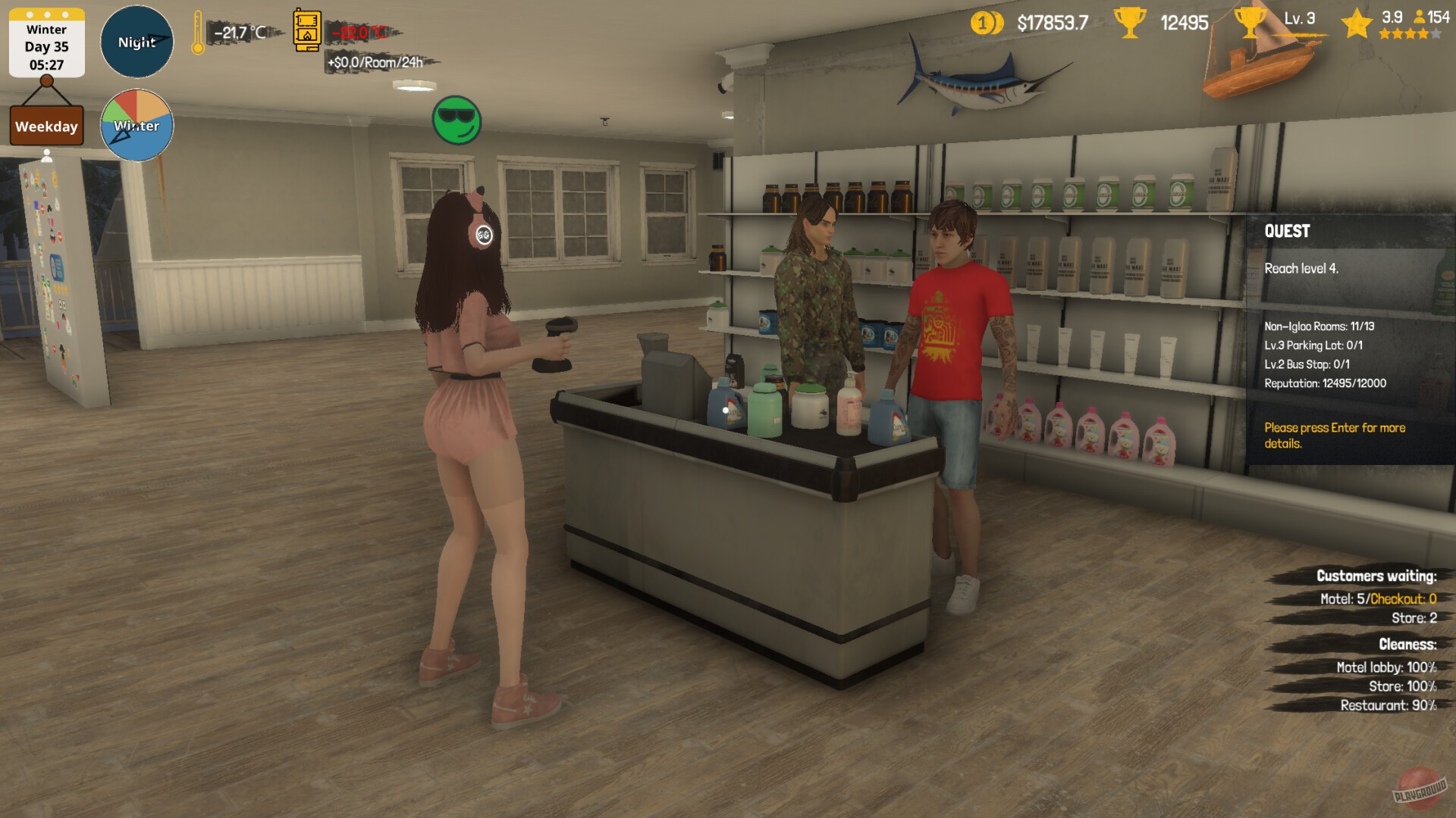 Скриншот из игры Arctic Motel Simulator - 2