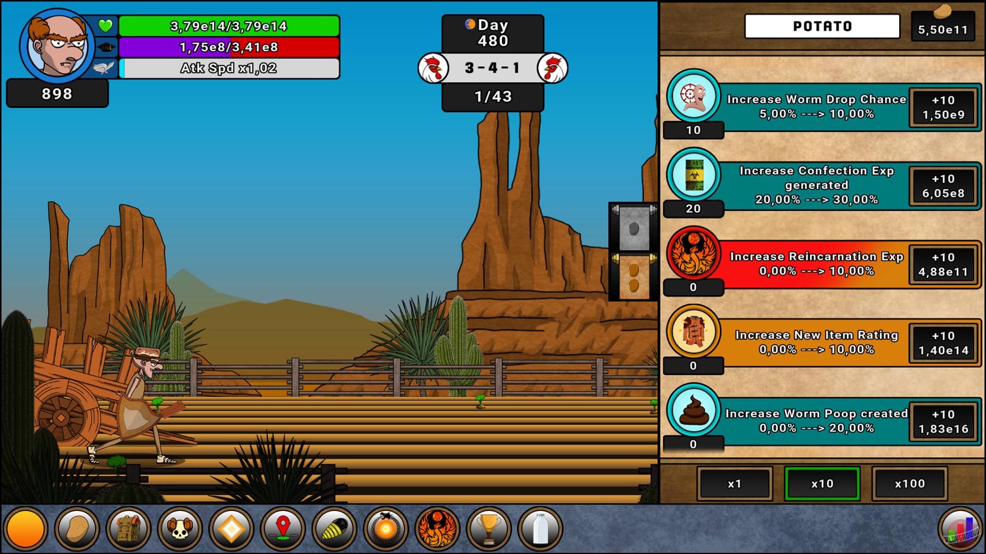 Скриншот из игры Farmer Against Potatoes Idle - 11