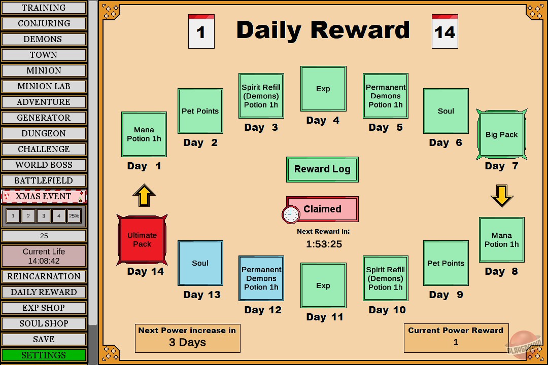 Скриншот из игры Wizard And Minion Idle - 1