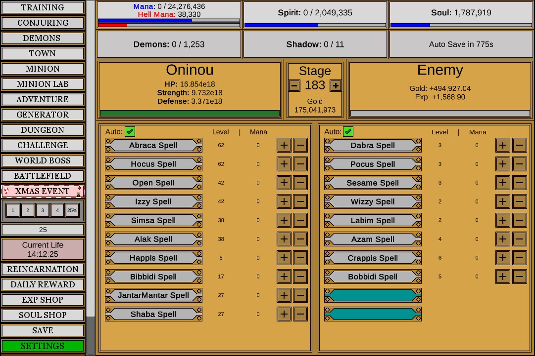 Скриншот из игры Wizard And Minion Idle - 25