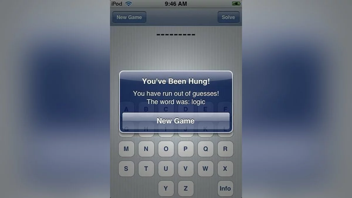 Скриншот из игры Hangman - 13