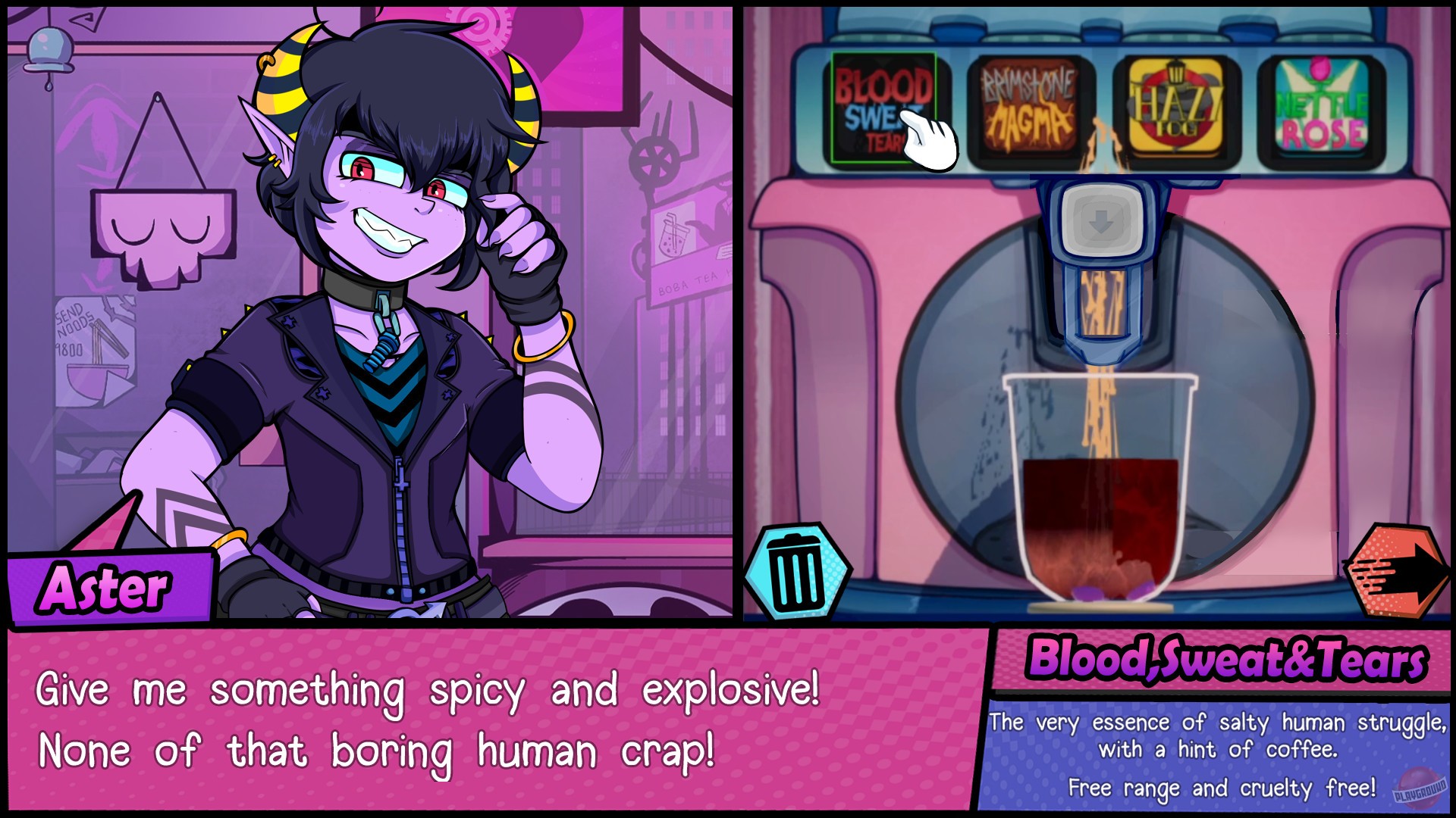 Скриншот из игры Hell Boba Cafe - 2