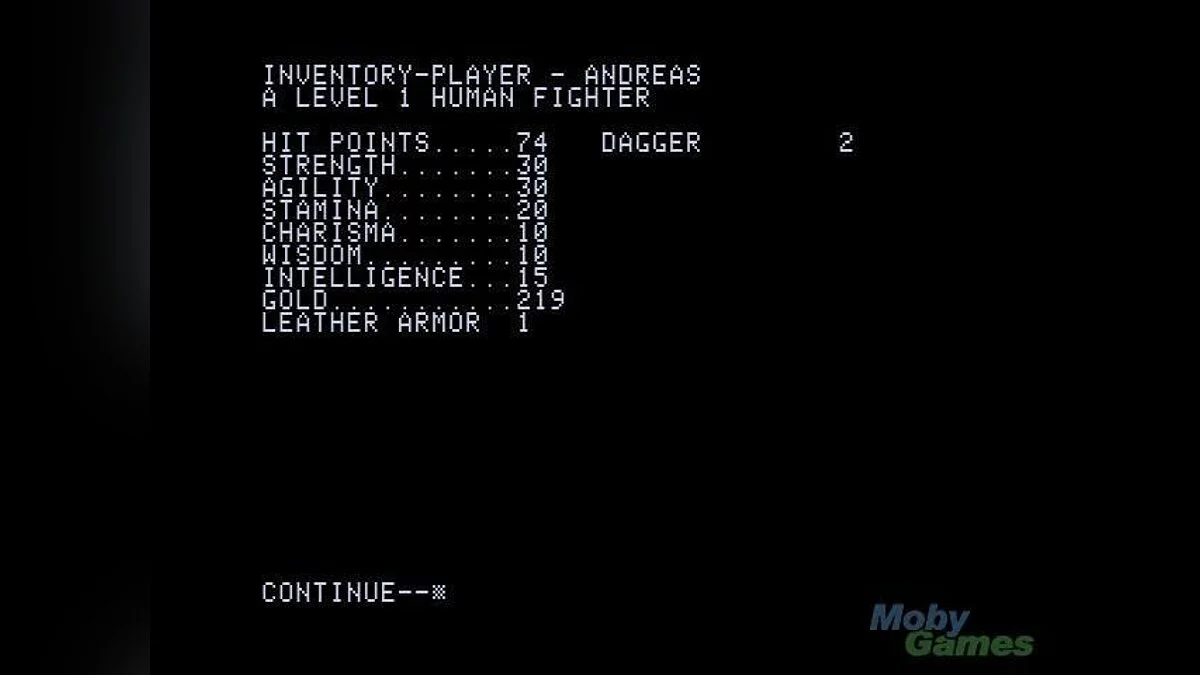 Скриншот из игры Ultima 1: The First Age of Darkness - 9