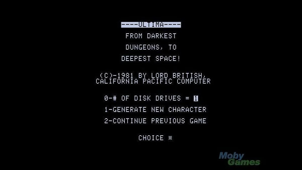 Скриншот из игры Ultima 1: The First Age of Darkness - 15