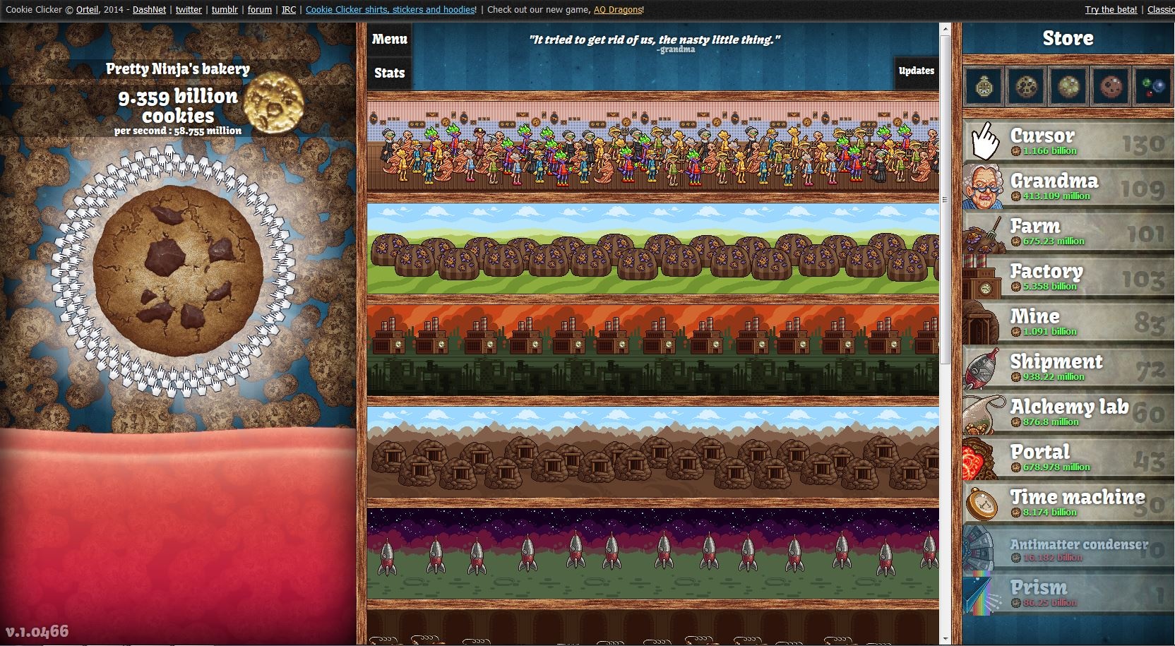Скриншот из игры Cookie Clicker - 16