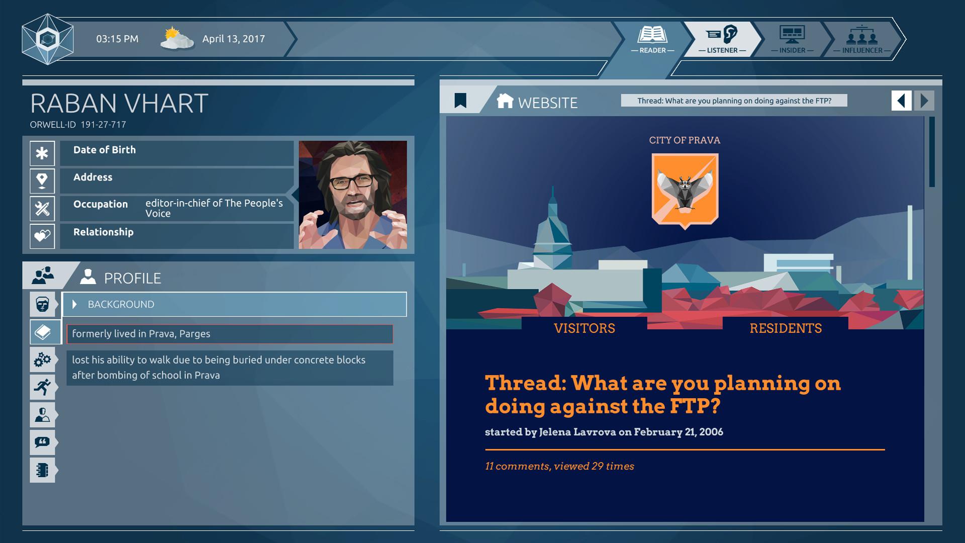 Скриншот из игры Orwell: Ignorance is Strength - 38
